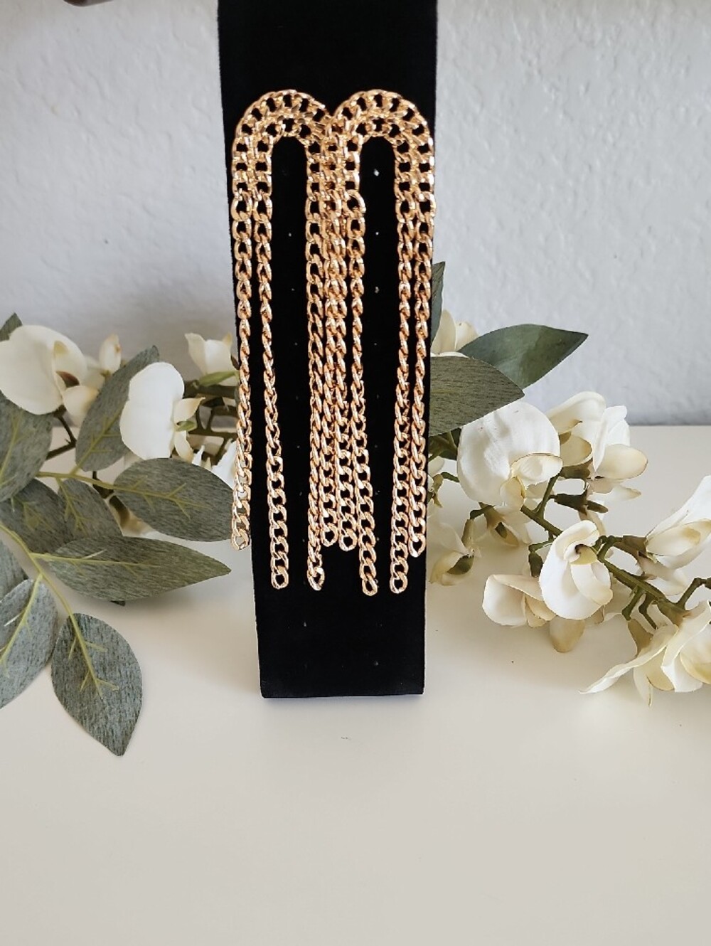 Vintage Gold Chain Tassel Drop Earrings❤